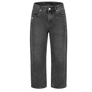 Daniele Alessandrini Jeans Loose In Denim Nero 1231PD00287 Per Bambino
