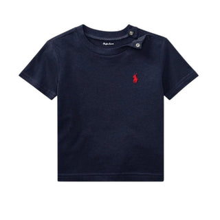 Polo Ralph Lauren T-shirt Blu A Maniche Corte Per Neonati 320832904035