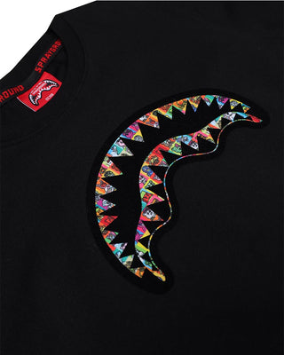 SPRAYGROUND T-shirt nera in jersey con logo SPY1328BLK