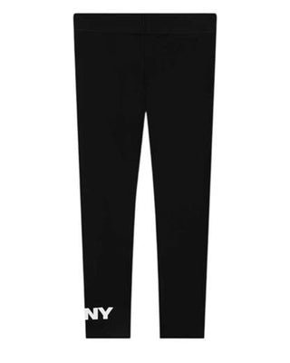 Dkny Leggings neri stretch con logo D60222