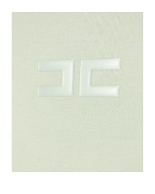 Elisabetta Franchi Felpa girocollo con logo frontale EFFE145