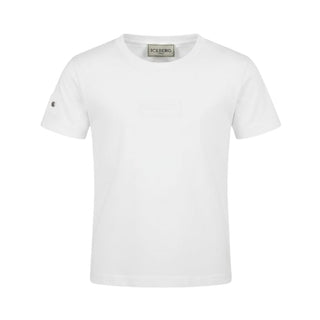Iceberg T-shirt Bianca A Maniche Corte Per Bambino TSICE6106BJ-V2