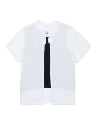 Maison Margiela T-Shirt Re-Cut M60773-MM04I Con Dettaglio A Taglio Vivo