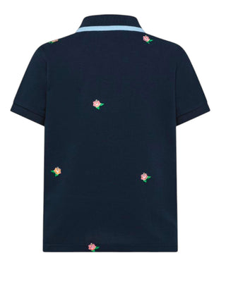 Sun68 Polo A Maniche Corte A35328 Con Ricami