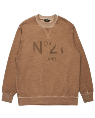 N21 Felpa girocollo con logo frontale N21970-N0373