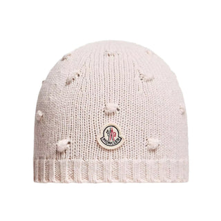 Moncler Cappello Rosa Chiaro In Lana E Cashmere L29513B00010-529 Per Neonata