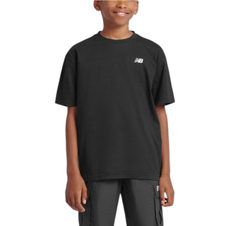 New Balance T-shirt Nera Con Logo LAKB0001-BK078 Per Bambino