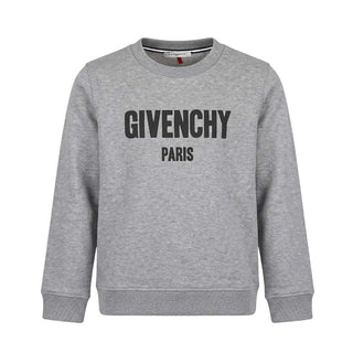 Givenchy Felpa Girocollo In Cotone Con Logo H25007 Per Bambini