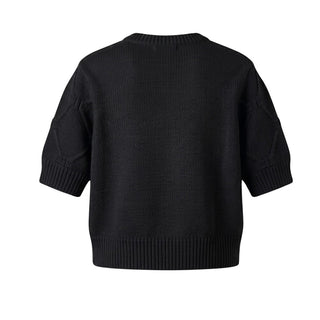 Elisabetta Franchi Maglia A Maniche Corte In Misto Lana EFMA174.C Per Bambina