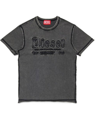 Diesel T-shirt in jersey con grafica gotica J02478-KYAZS