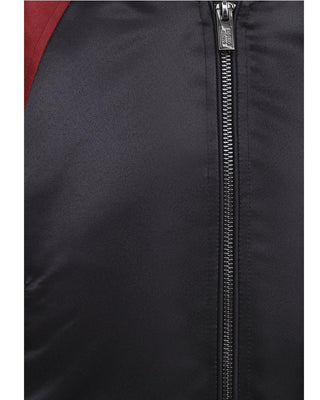 Emporio Armani Giubbino Bomber in tessuto satinato con logo 6H4BE9