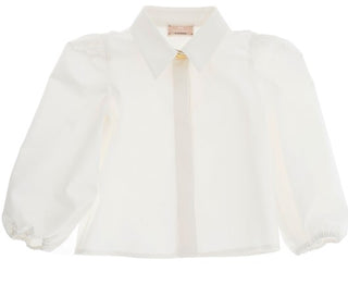 Elisabetta Franchi Hemd mit klassischem Kragen EGCA038.0 Logo