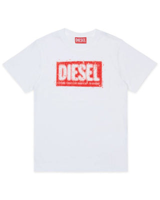 Diesel T-shirt in jersey con logo Diesel Denim Division J02476-00YI9