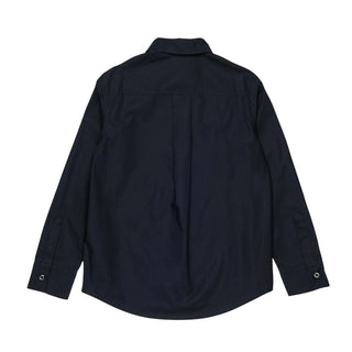 Dsquared2 Camicia nera in popeline con logo DQ3225-D007D-DQ900