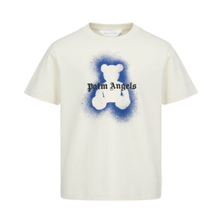 Palm Angels T-shirt Avorio Con Stampa Per Bambini PBAA003S26JER006/002