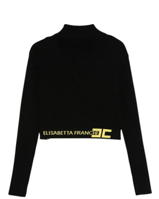 Elisabetta Franchi Maglia lupetto con logo EFMA152.C