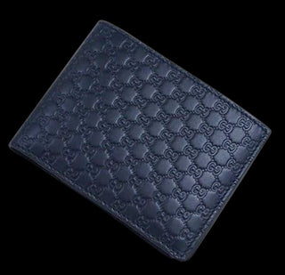 Gucci Portafoglio In Pelle Blu  333042