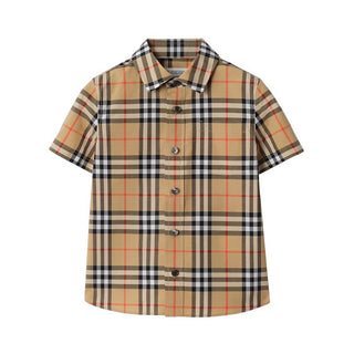 Burberry Camicia A Manche Corte A Quadri 8117145