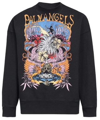 Palm Angels Felpa con stampa PMBA065F23FLE001