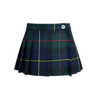 Arc-en-ciel Gonna tartan in lana da neonata 1127BB