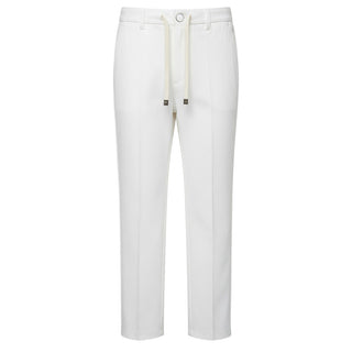 Emanuel Pris Pantaloni Eleganti Avorio Con Coulisse EPT6279RB