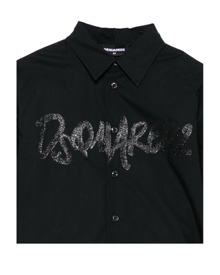 Dsquared2 Camicia Maniche Lunghe DQ2708 D007D In Popeline