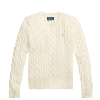 Polo Ralph Lauren Maglia Panna A Trecce Per Bambina 313901316011P