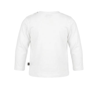 Daniele Alessandrini T-shirt Bianca A Maniche Lunghe 1291M00203-B Per Neonato
