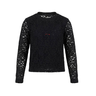MSGM Completo In Pizzo Nero F6MSJGLG130/110 Per Bambina