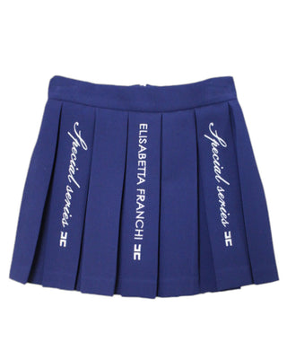 Elisabetta Franchi Pleated Skirt with Logo EFGO172.0