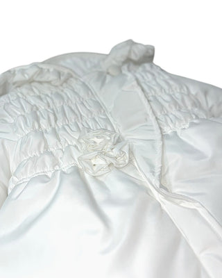 Aletta Giubbino bianco lungo da neonata R555244