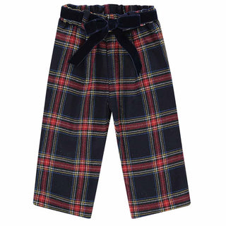 J.o Milano Pantaloni tartan in misto lana da bambina 564L1J