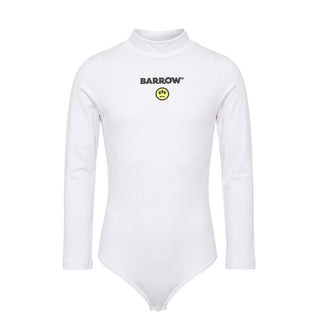 Barrow T-shirt Body In Jersey Bianco F6BKJGBS122-002 Per Bambina