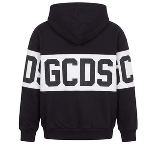 GCDS Felpa Nera Con Cappuccio Z0UJQE583F004/999A Per Bambini