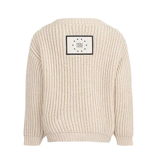 Doudou Maglia girocollo in cotone con patch logo DW9P10-X0206