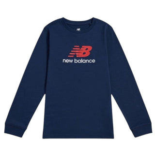 New Balance T-shirt Blu A Maniche Lunghe LAKB0254-NNY078 Per Bambino