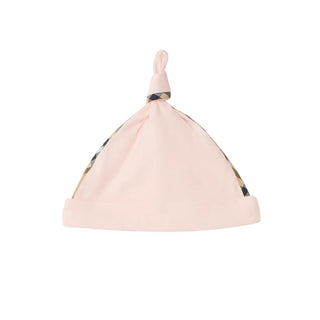 Burberry Tutina Rosa In Cotone Con Cappellino E Bavaglino 8119822 Per Neonata