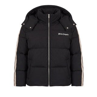 Palm Angels Giubbino Nero Trapuntato Con Cappuccio F6PAJBPF005/110 Per Bambini