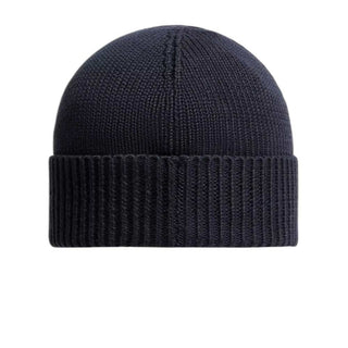 Moncler Cappello Blu Navy A Costine Con Patch Logo L19513B00006/742
