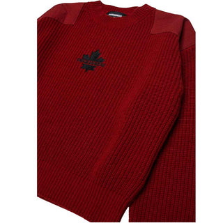 Dsquared2 Maglia Bordeaux In Misto Lana DQ3437-D0AJD-DQ452 Per Bambini
