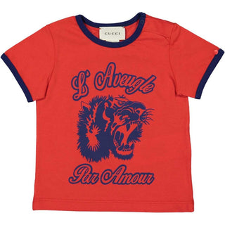 Gucci T-shirt girocollo con stampa 456618X5L29