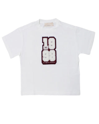 Elisabetta Franchi Crewneck T-shirt EFTS215.0 With Application