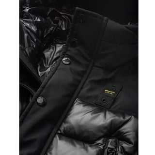 Blauer Giubbino bitessuto Brook con cappuccio 24WBLKC08503