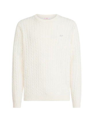 Sun68 Maglia Girocollo K44355 In Misto Lana