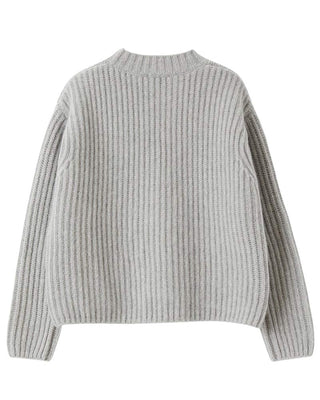 Il Gufo Maglia in lana a costa inglese A24MA454EM220