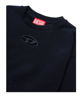 Diesel Felpa cropped con logo Oval D J01826-KYAX3