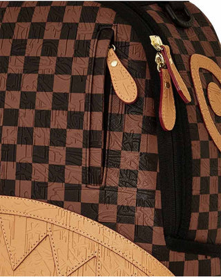 SPRAYGROUND Zaino EMBOSSED CHECK BROWN 910B8592NSZ