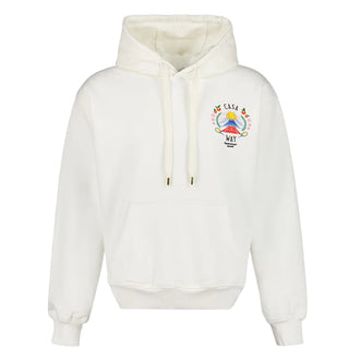 Casa Blanca Felpa In Cotone MPF25-JTP-292-01 Con Cappuccio e Stampa