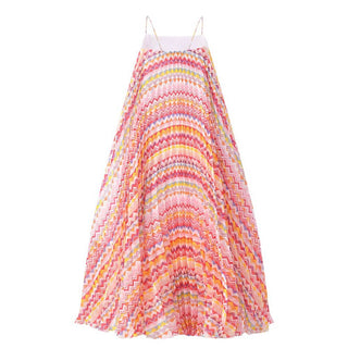Missoni Abito Lungo Plissettato Con Motivo A Zigzag MW1C21-K0229