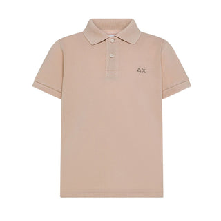 Sun68 Polo Beige In Piqué Per Bambino A36303/98